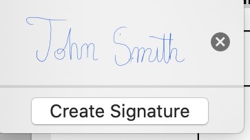Signature Created